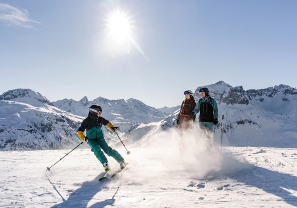     Skifahren im Skigebiet Lech am Arlberg / Lech am Arlberg